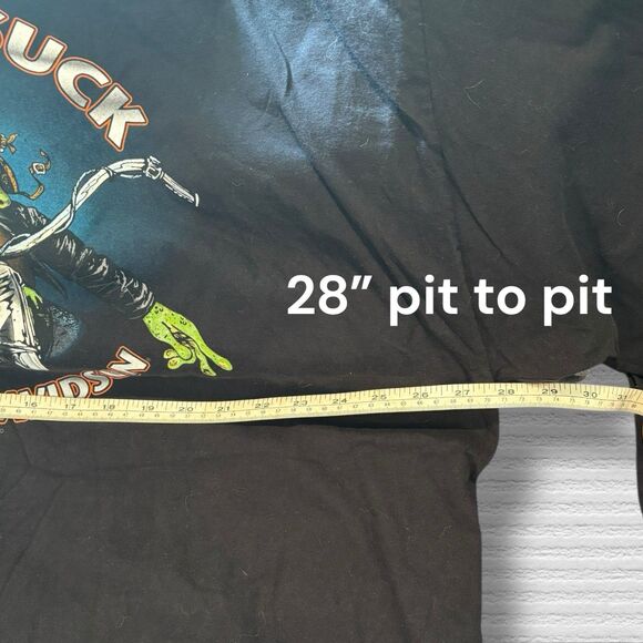 Harley Davidson Toad Suck  Long Sleeve Tee 3XL Black Double Side 2011 Conway AK - Picture 5 of 7